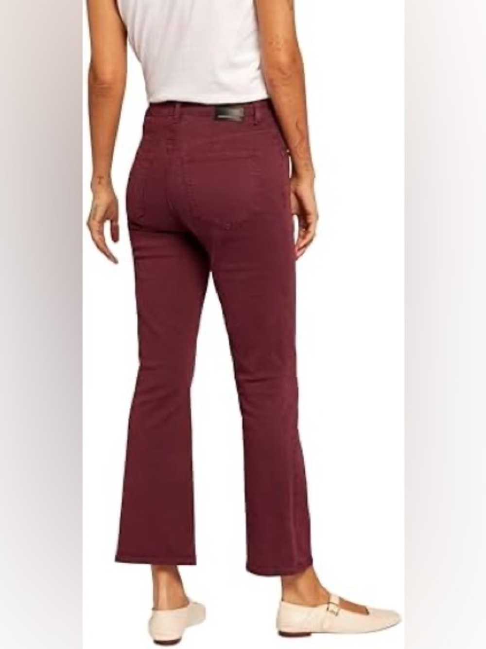 Current/Elliott The Boulevard Retro Bootcut in Wine Burgundy Size 32